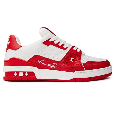 lv trainer white|louis vuitton trainer red white.